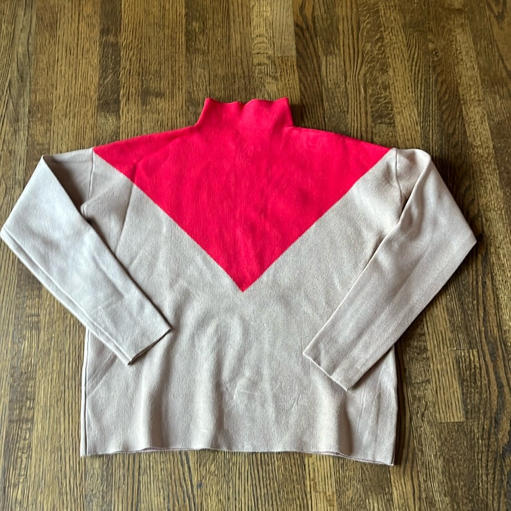 Cynthia Rowley Cropped Mock Sweater, XS